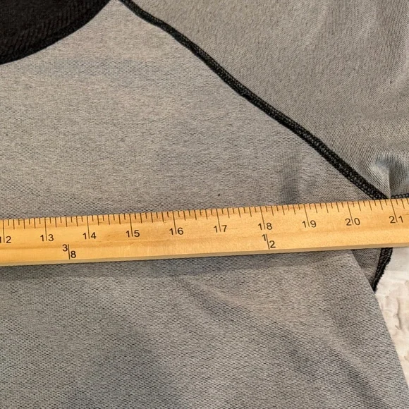 Womens XL Puma Boat neck sweatshirt, black logo on dark grey MOSTLY COTTON TOP - Picture 7 of 14